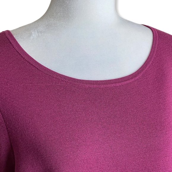 Eileen Fisher Silk & Organic Cotton Sweater in Mum - Picture 7 of 13